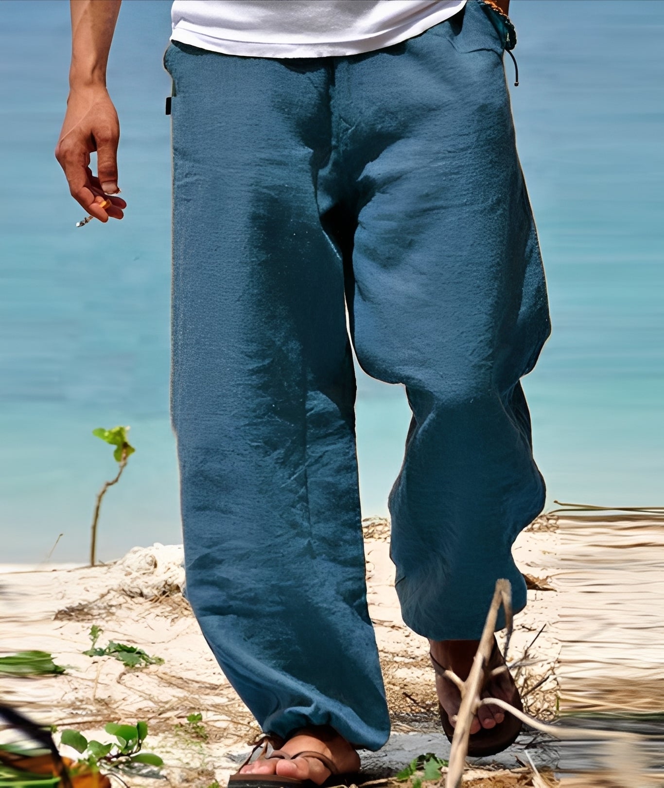 Theo - Pantalon Homme - pour Promenades Ensoleillées en Plein Air