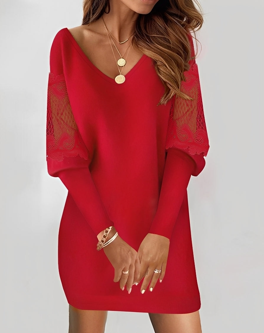 Gabriella - Robe courte élégante à manches longues pour femmes