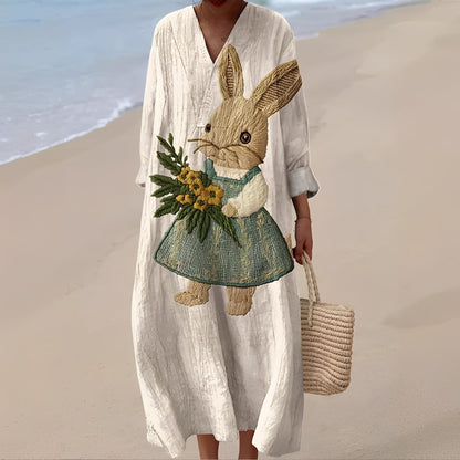 Jean - Elegantes und weites knielanges Kleid für Damen