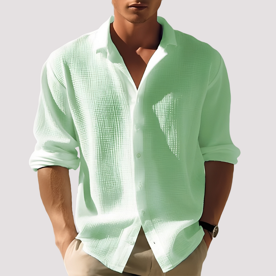 Ollie - Chemise confortable à boutons pour hommes
