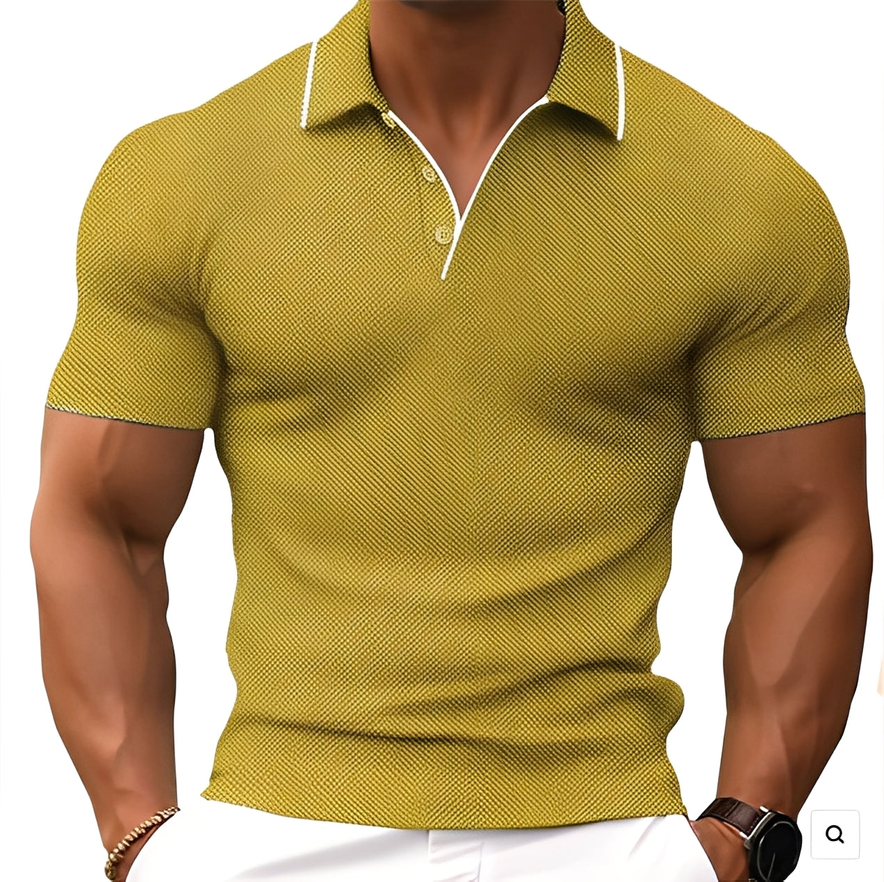 Florence - Polo homme relax avec boutons