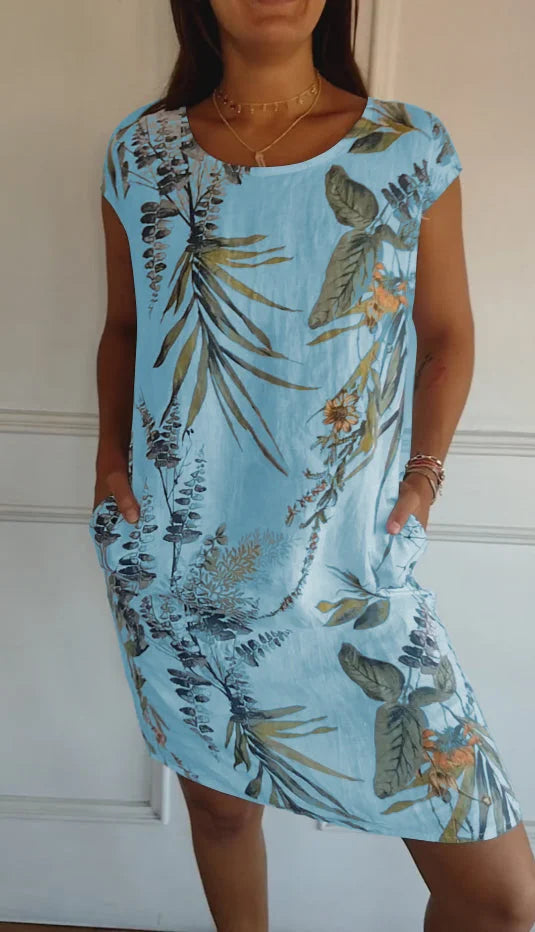 Britt – Robe Imprimée Col Rond