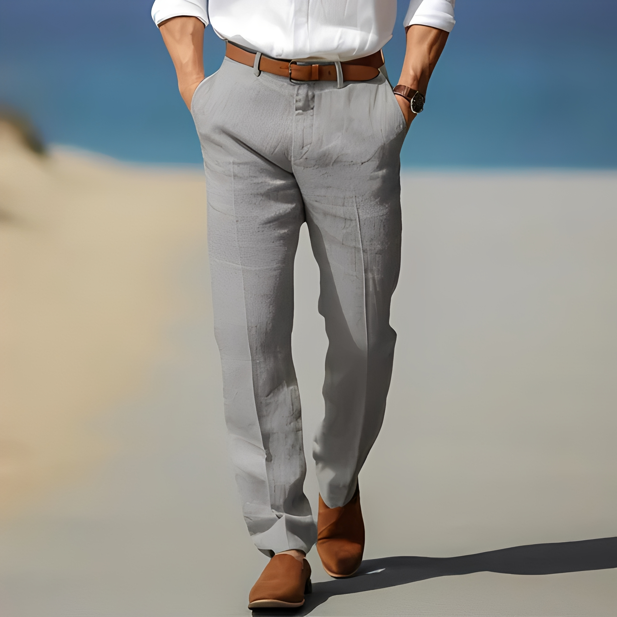 Kyle - Pantalon décontracté à la cheville pour homme