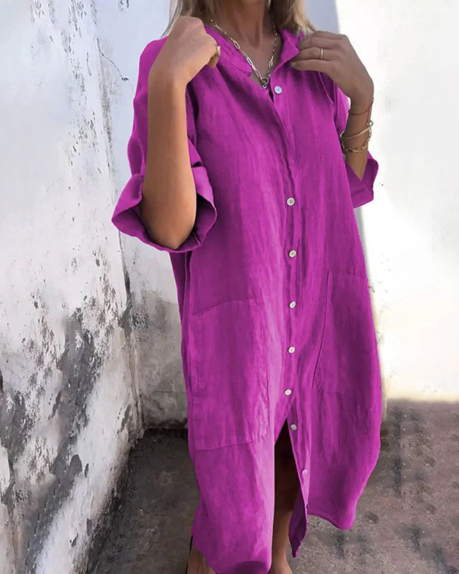 Valerie – Robe chemise décontractée pour femmes