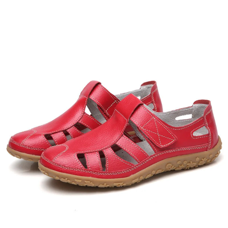 Marshana - Sandales confortables antidérapantes pour femmes, avec soutien orthopédique