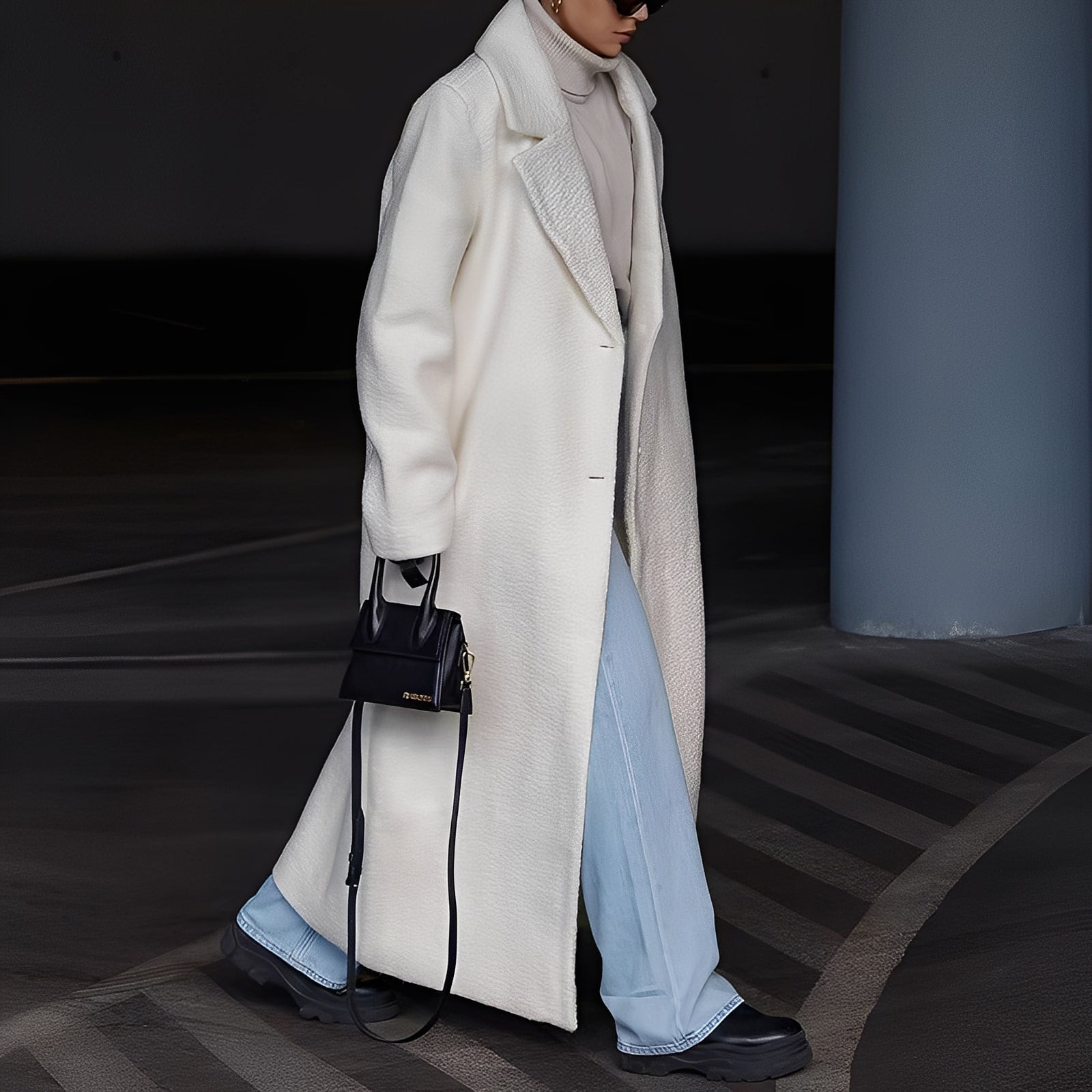 Quinlan - Manteau long élégant et ample pour femmes