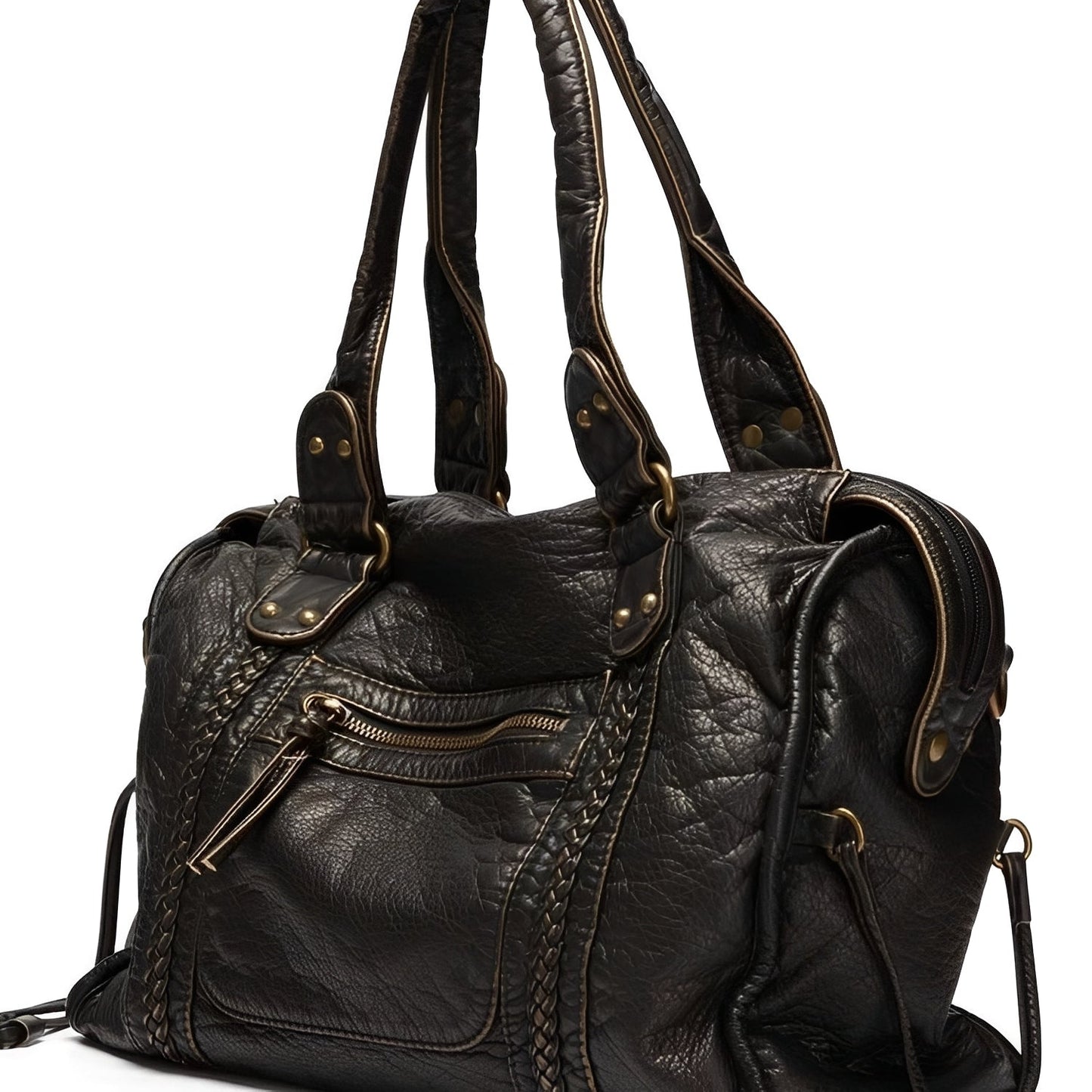 Hollie - Elegante Ledertasche mit Reißverschluss für Damen