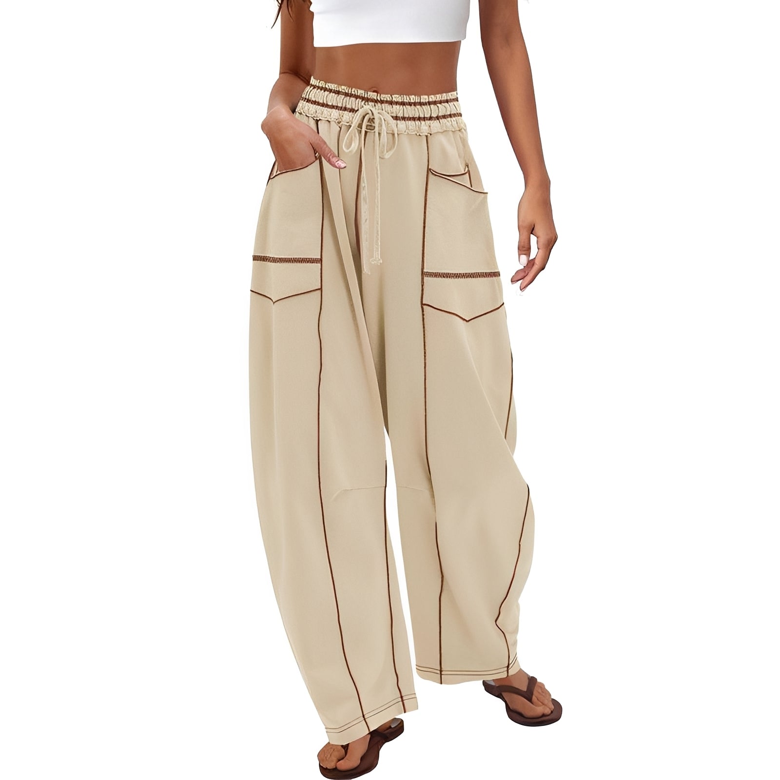 Marianne - Pantalon Ajusté Raffiné
