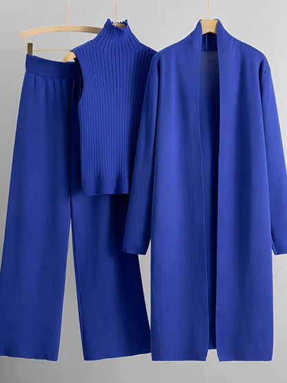 Angie - Elegantes dreiteiliges Strickset für Damen