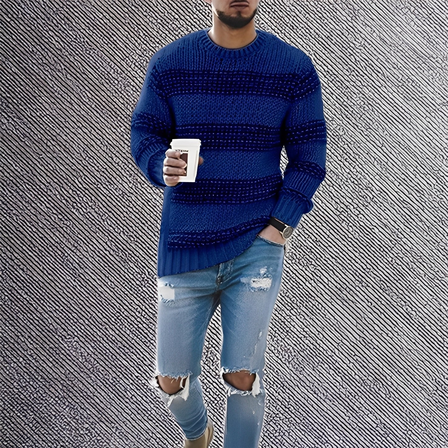 Kenzo - Weicher gestreifter Pullover für Herren