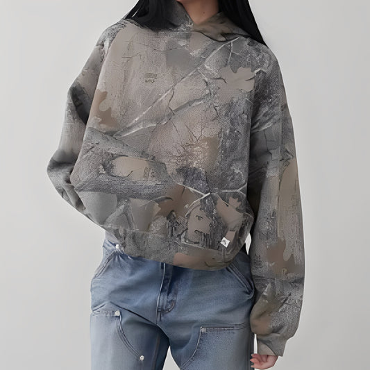 Anya - Hoodie Relaxe Confort Camouflage