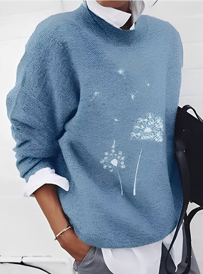 Milly - Modischer Pullover, weiter Schnitt mit Muster für Damen