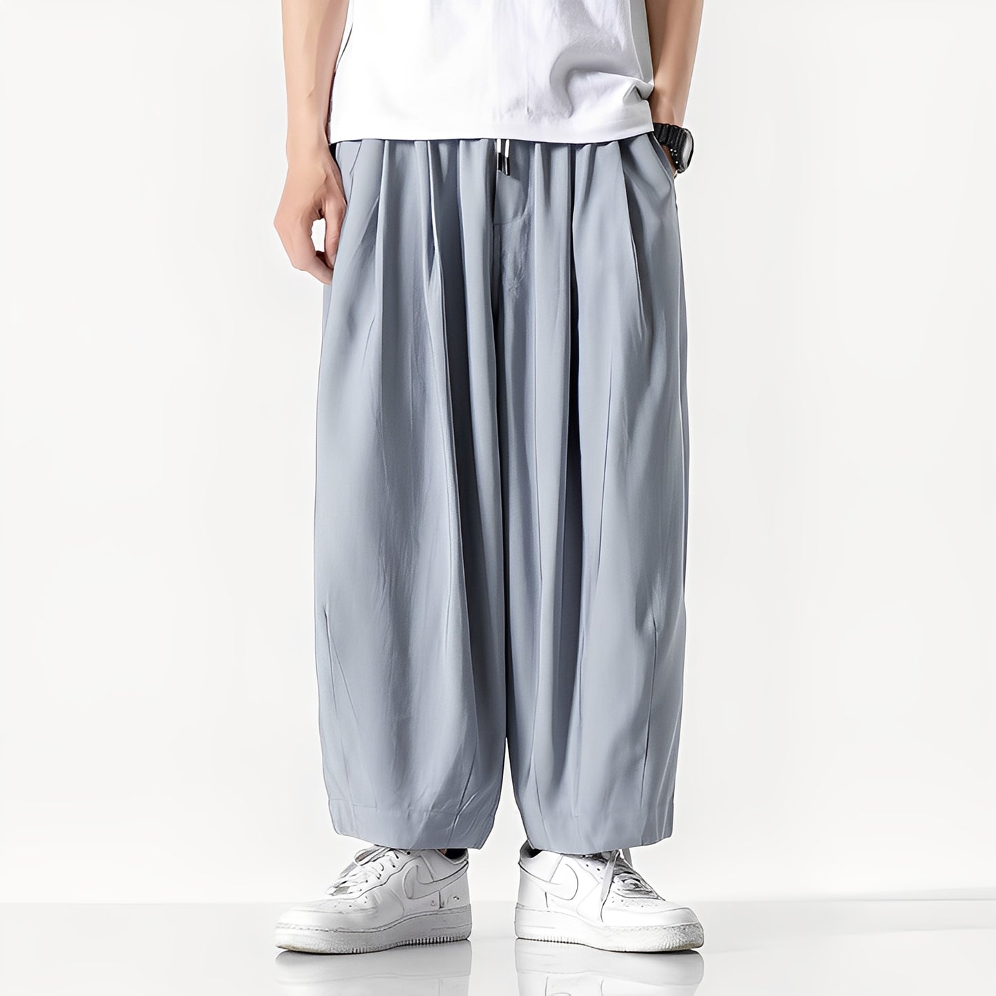 Adam - Pantalon ample en coton pour homme