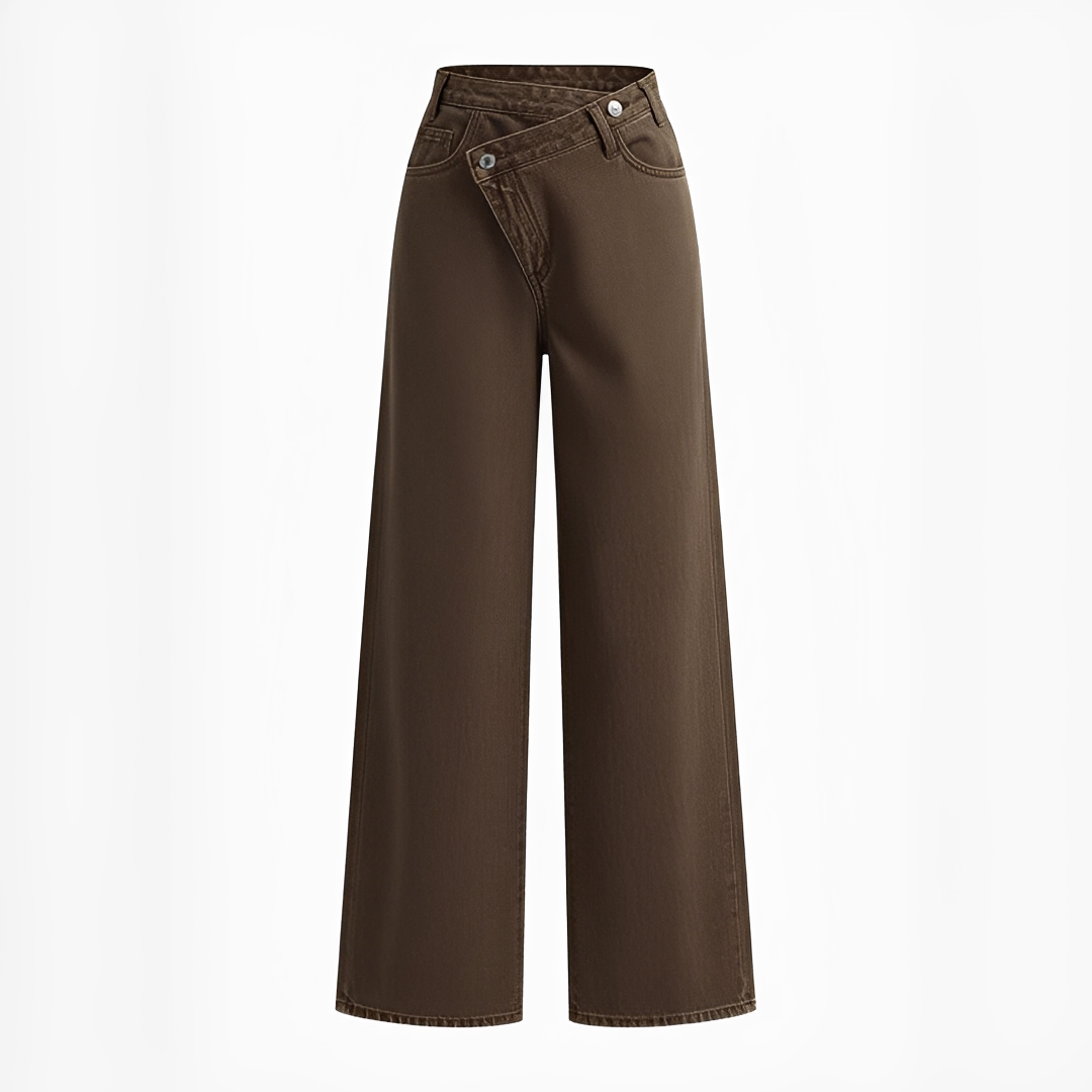 Jolina - Pantalon à la taille asymétrique