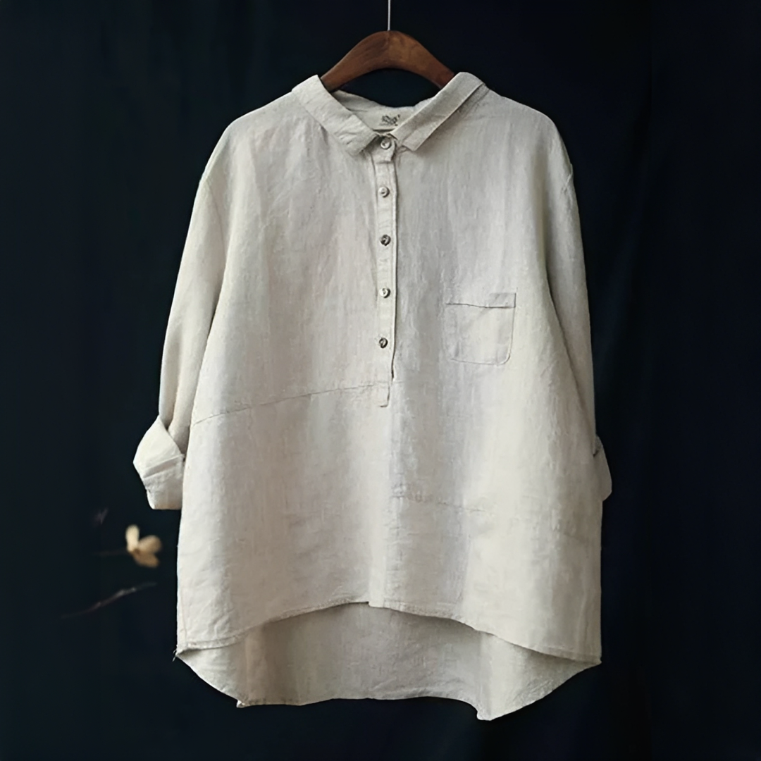 Annalie - Chemise décontractée à manches longues pour femmes