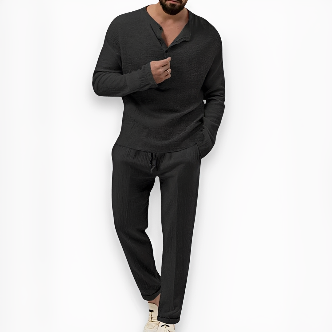 Eduard - Ensemble pantalon et haut d'été pour homme