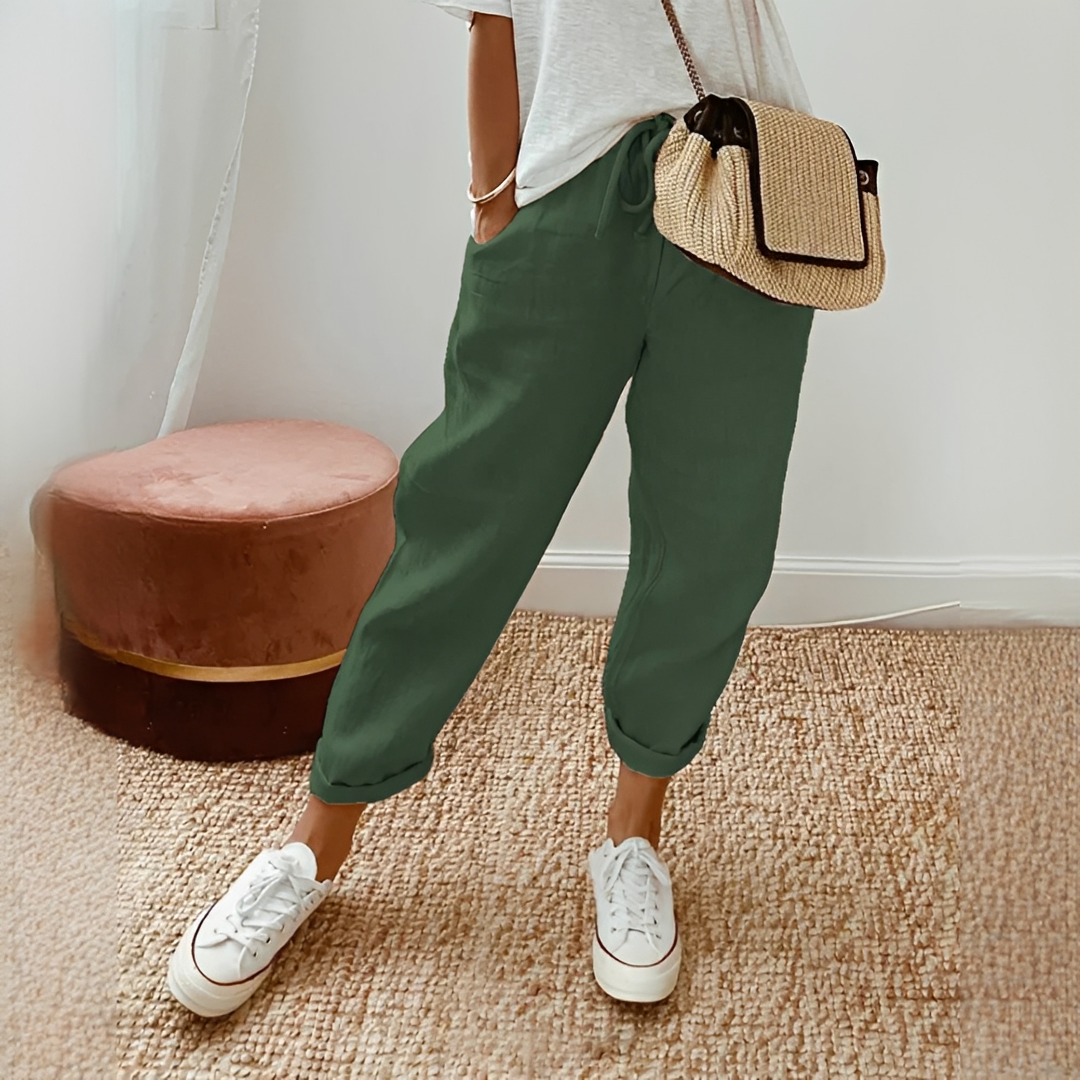 Whitney - Pantalon décontracté à taille élastique