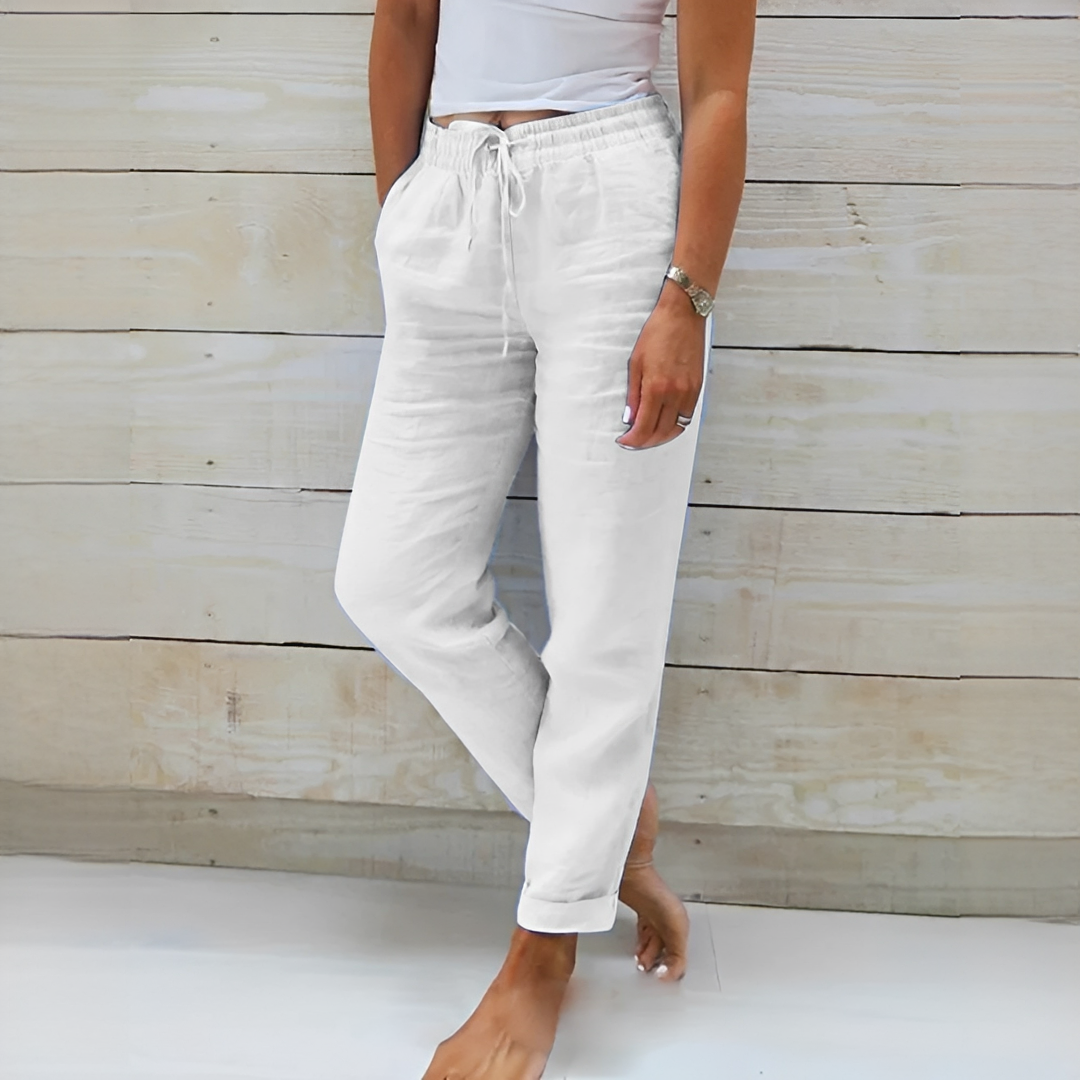 Susan - Pantalon Décontracté Coupe Ample