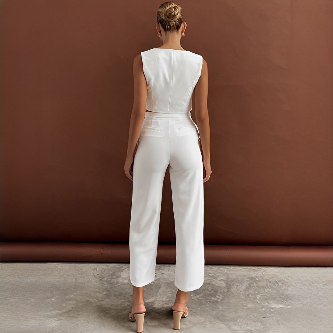 Agnes - Ensemble de Gilet et Pantalon à la Mode