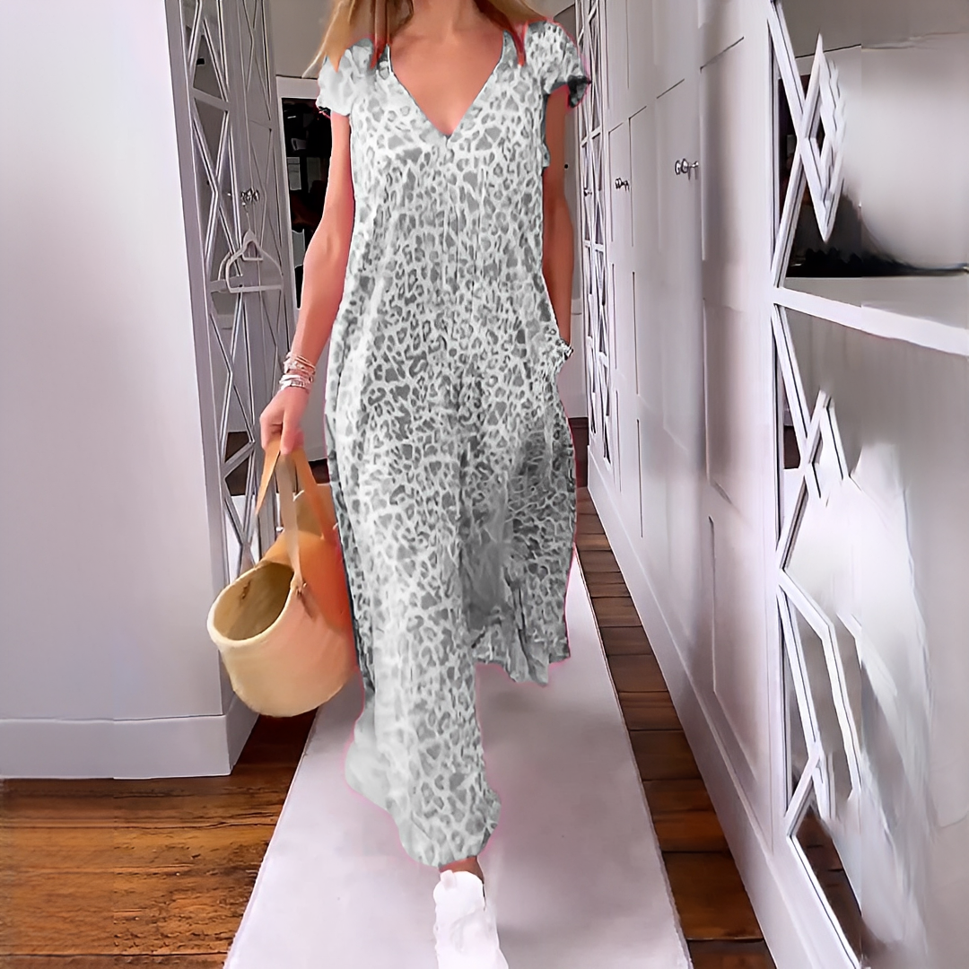 Elsie - Robe à manches courtes à la mode