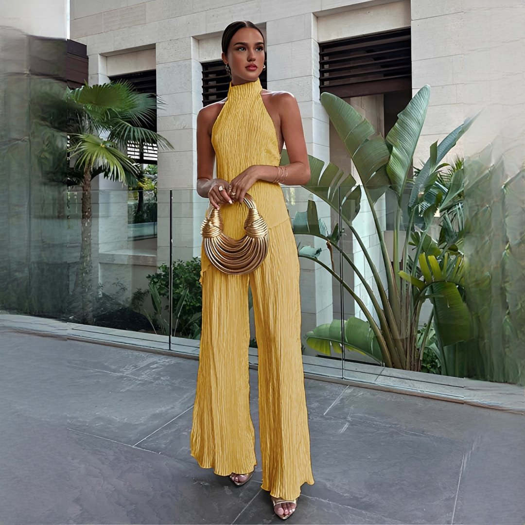 Elvissa - Ensemble chic avec haut et pantalon ample