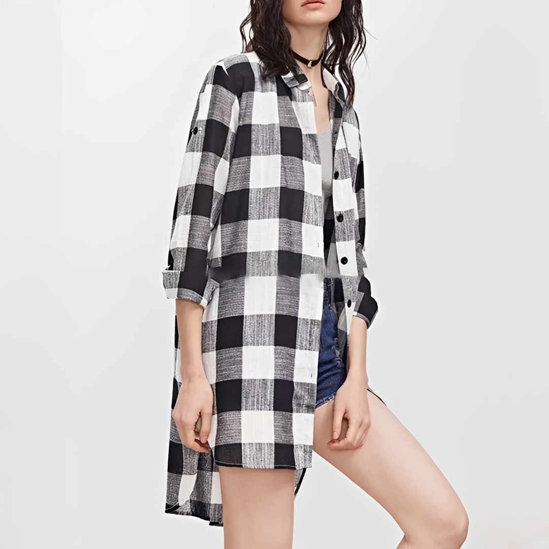 Janis - Chemise à Carreaux Coupe Ample