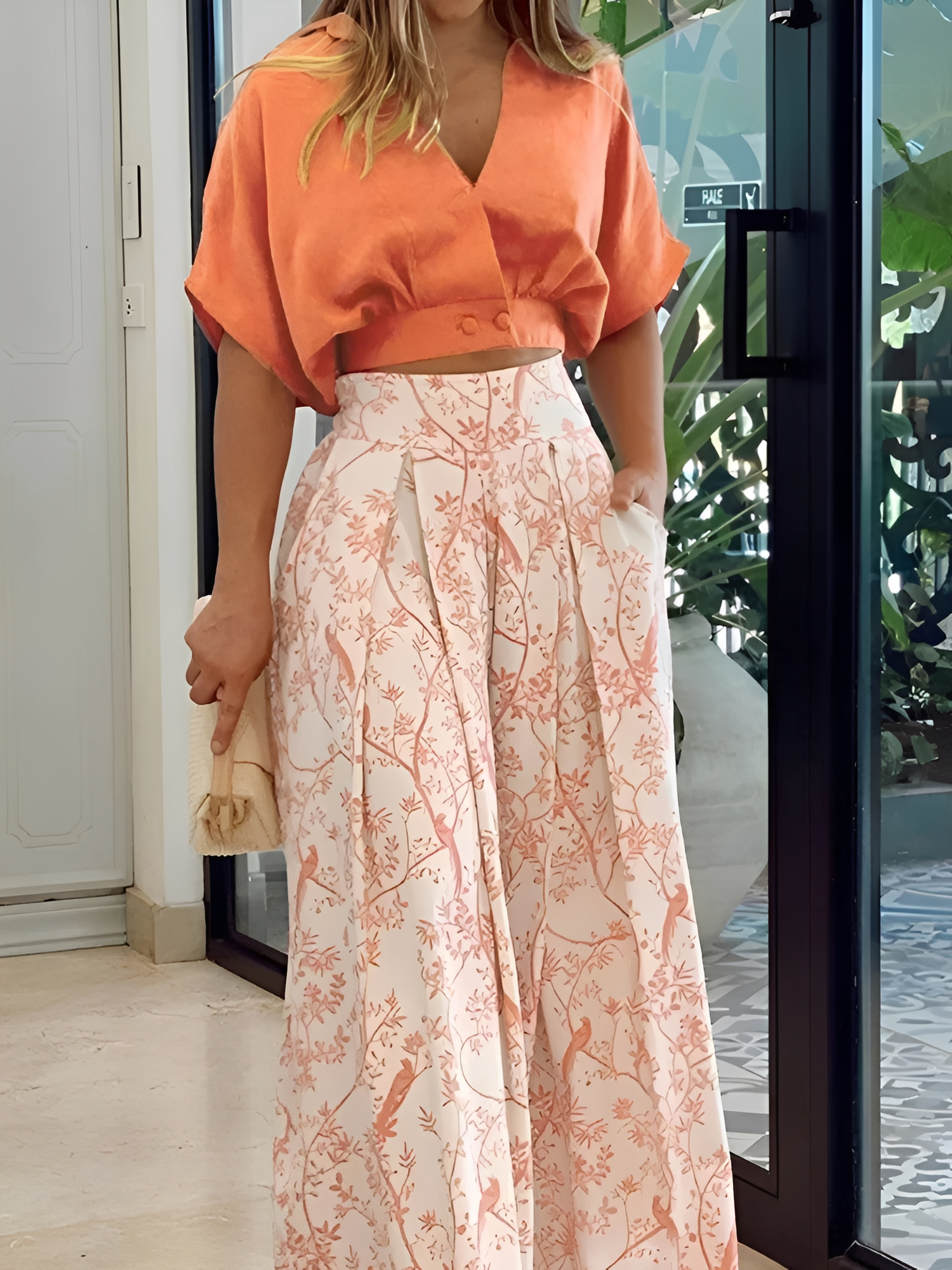 Hennie - Tenue ample décontractée avec motif pour femmes
