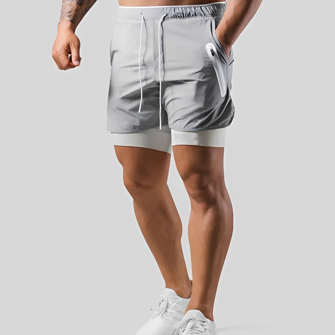 Steven - Short pour homme - Double épaisseur pour le sport
