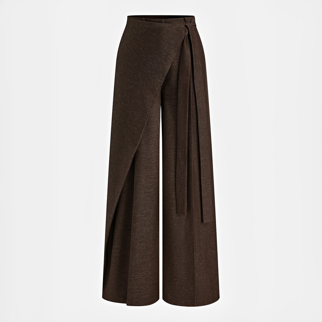 Leilani - Pantalon large asymétrique
