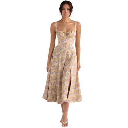 Irene - Elegantes mittellanges Korsettkleid für Damen