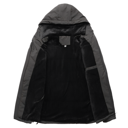 Karl - Men's hooded fleece jacket, very versatile