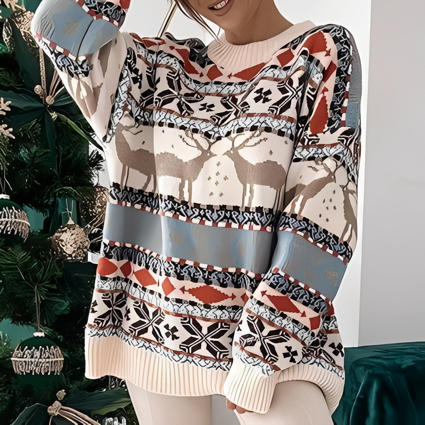 Rosemary - Pull de Noël élégant et agréable pour femmes