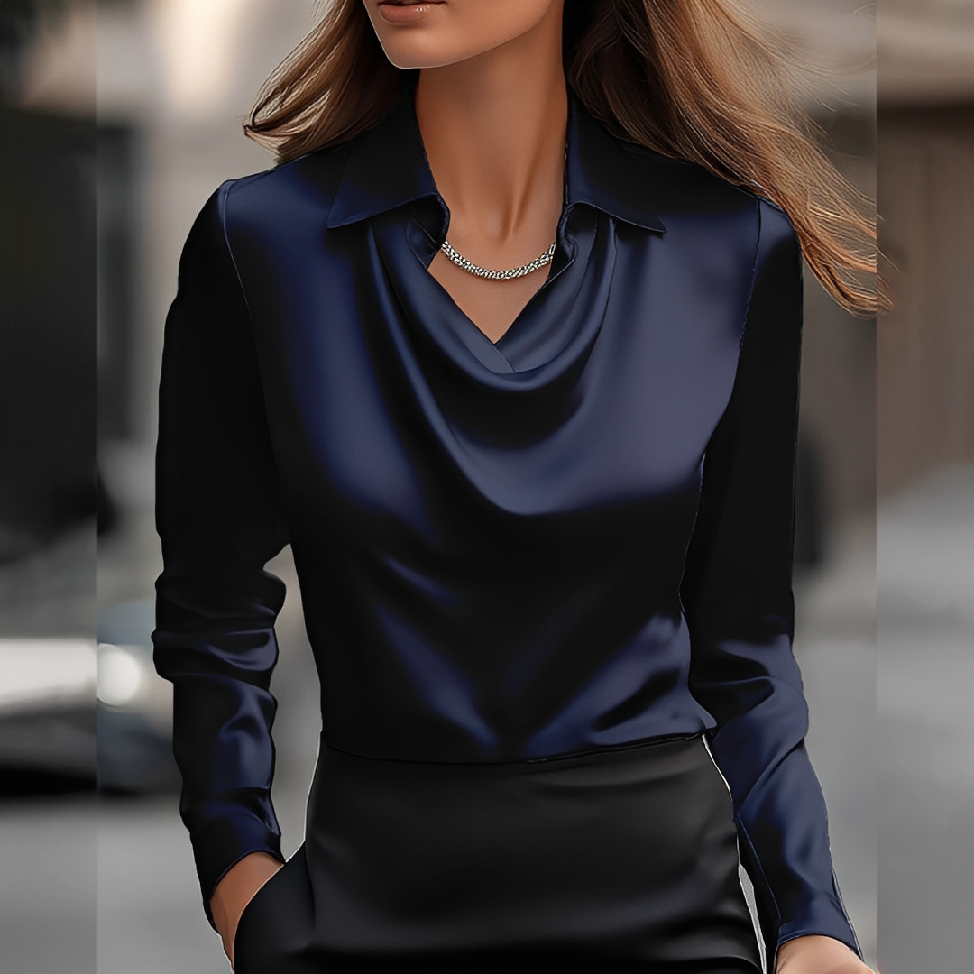 Laurentine - Elegant long-sleeved blouse for women