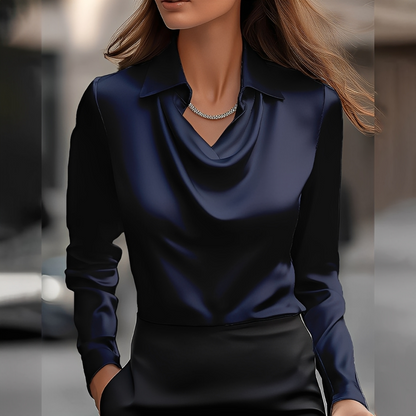 Laurentine - Elegant long-sleeved blouse for women