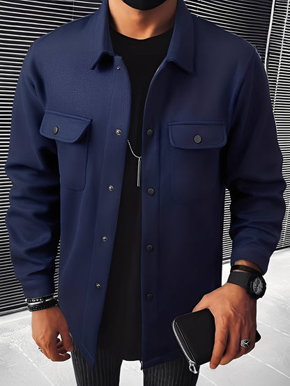 Clinton - Blazer moderne avec col à revers et poches pour homme