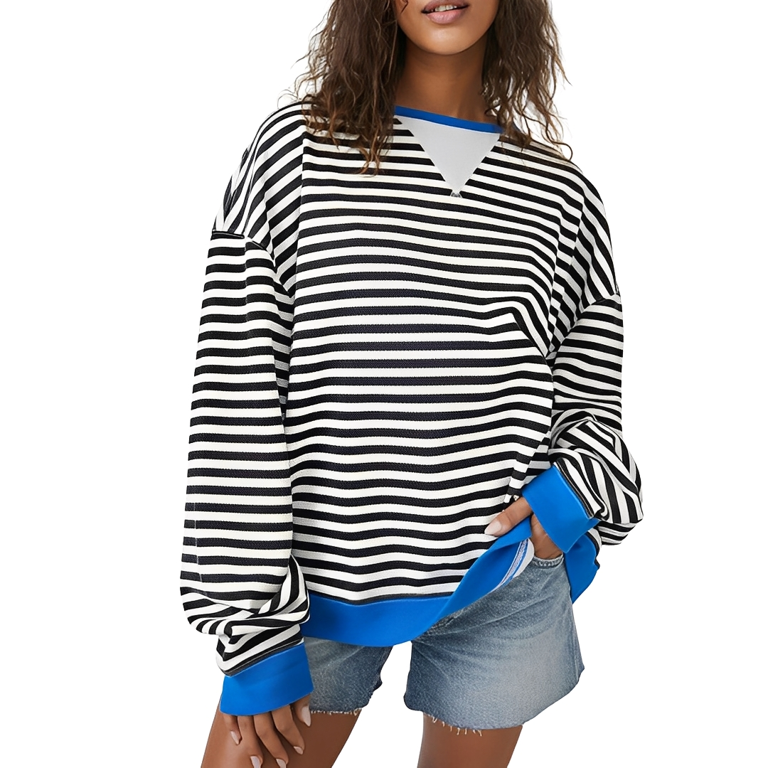 Pénélope - Pull oversize rayé pour femme
