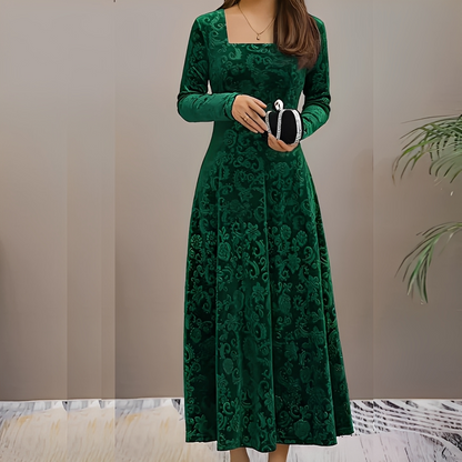 Malvina - Elegantes Kleid mit eckigem Ausschnitt für Damen