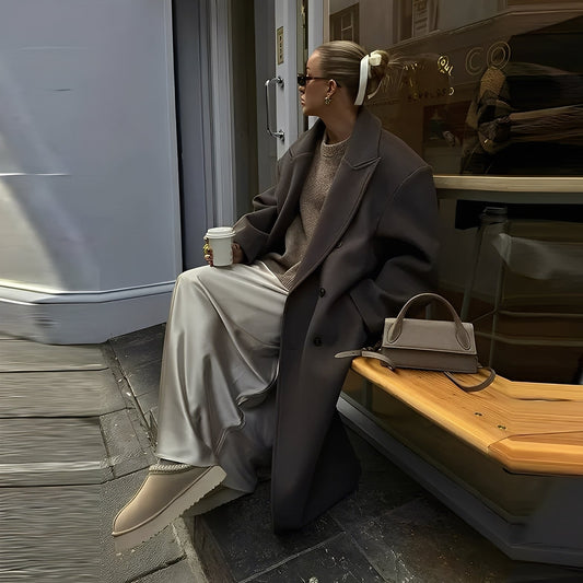 Veronica - Long manteau élégant et ample pour femmes