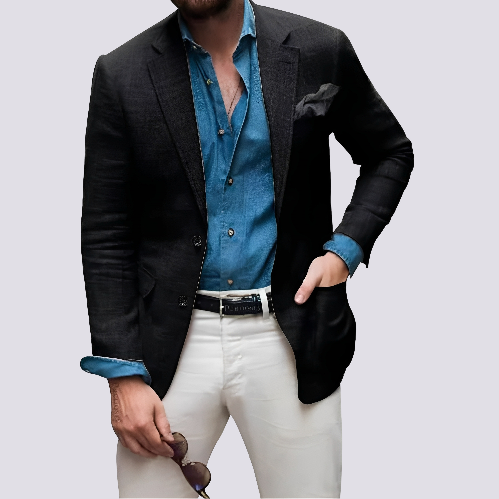Glenn - Veste élégante pour hommes avec boutons