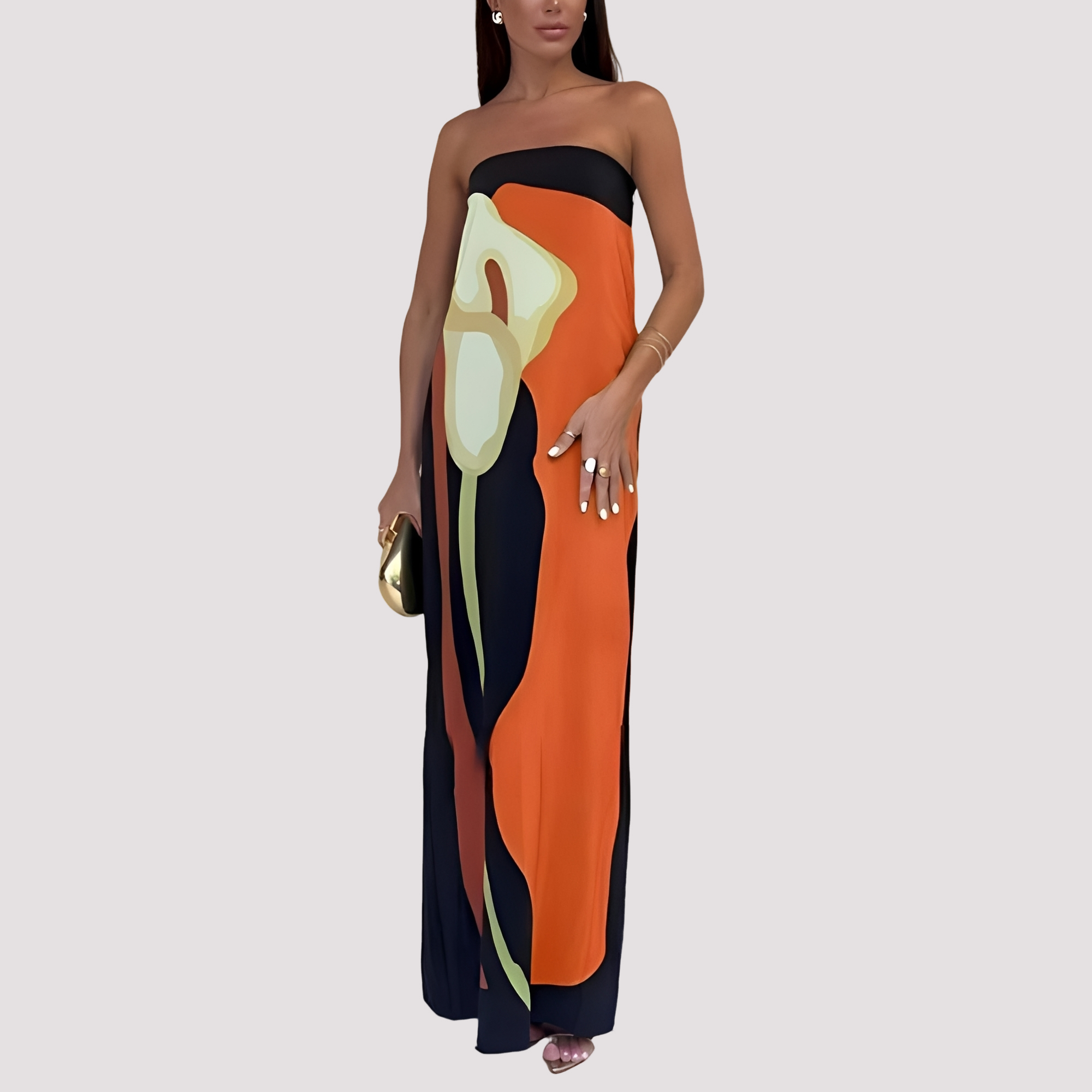 Samara - Robe longue élégante sans bretelles