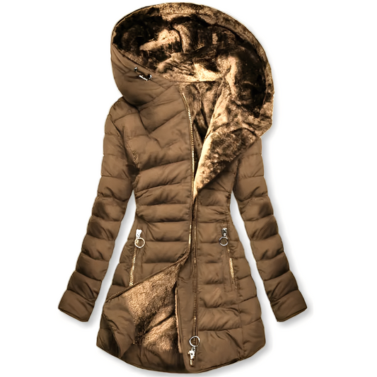 Jasmine - Manteau d'hiver tendance avec capuche pour femmes