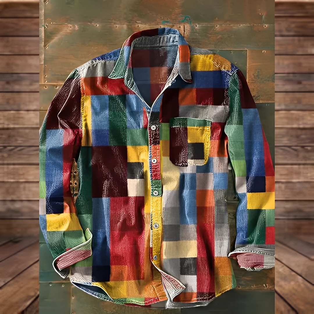 Gontran - Elegant shirt with handy pocket for man