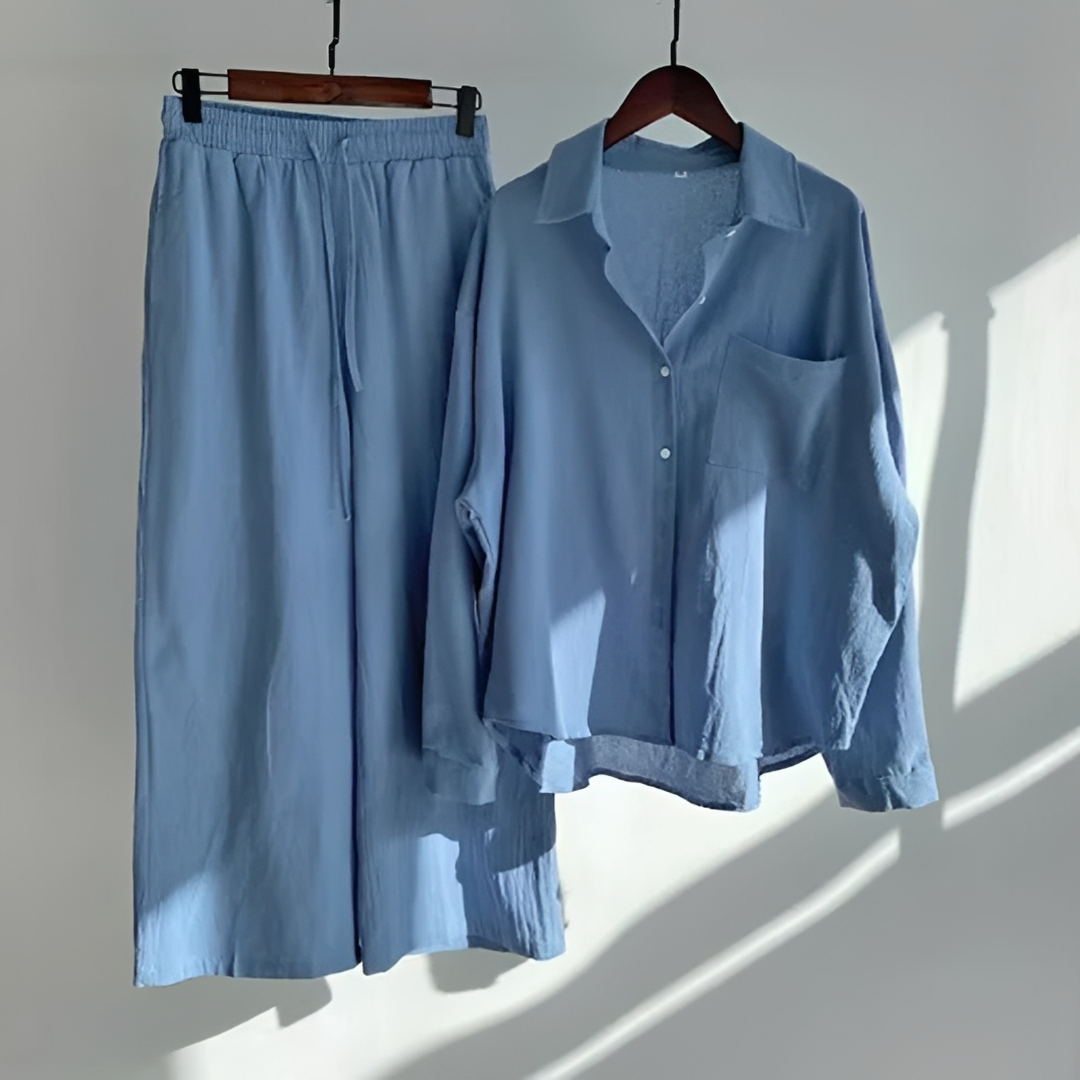 Madalynn - Ensemble Pantalon Coupe Ample