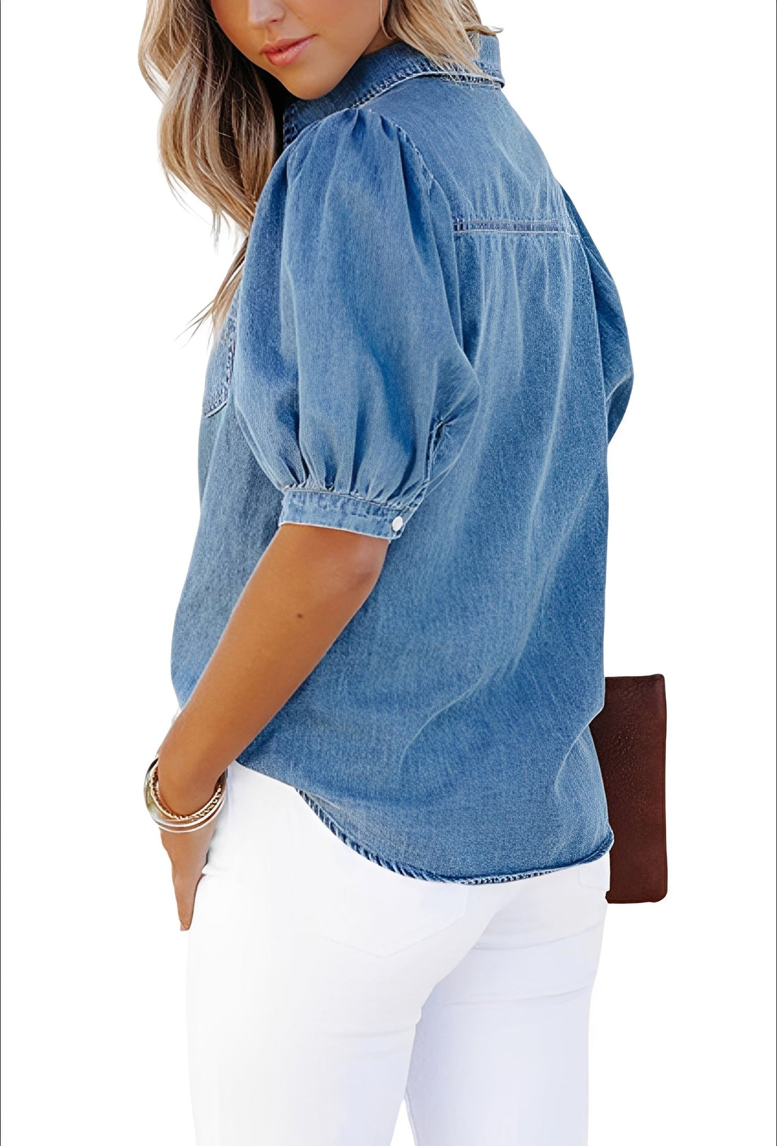 Mila - Chemise en Jean Élégante