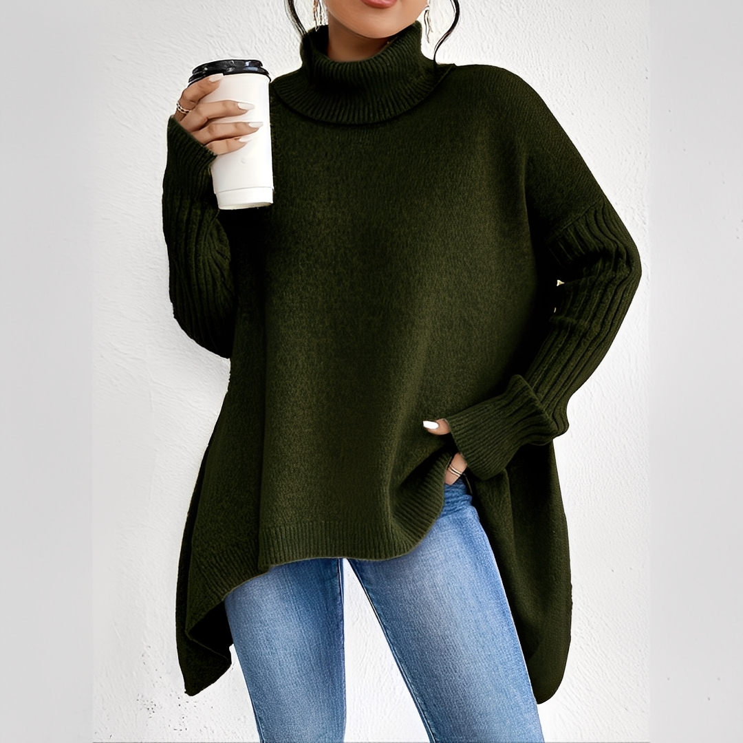 Maëlle - Turtleneck sweater in cashmere for women