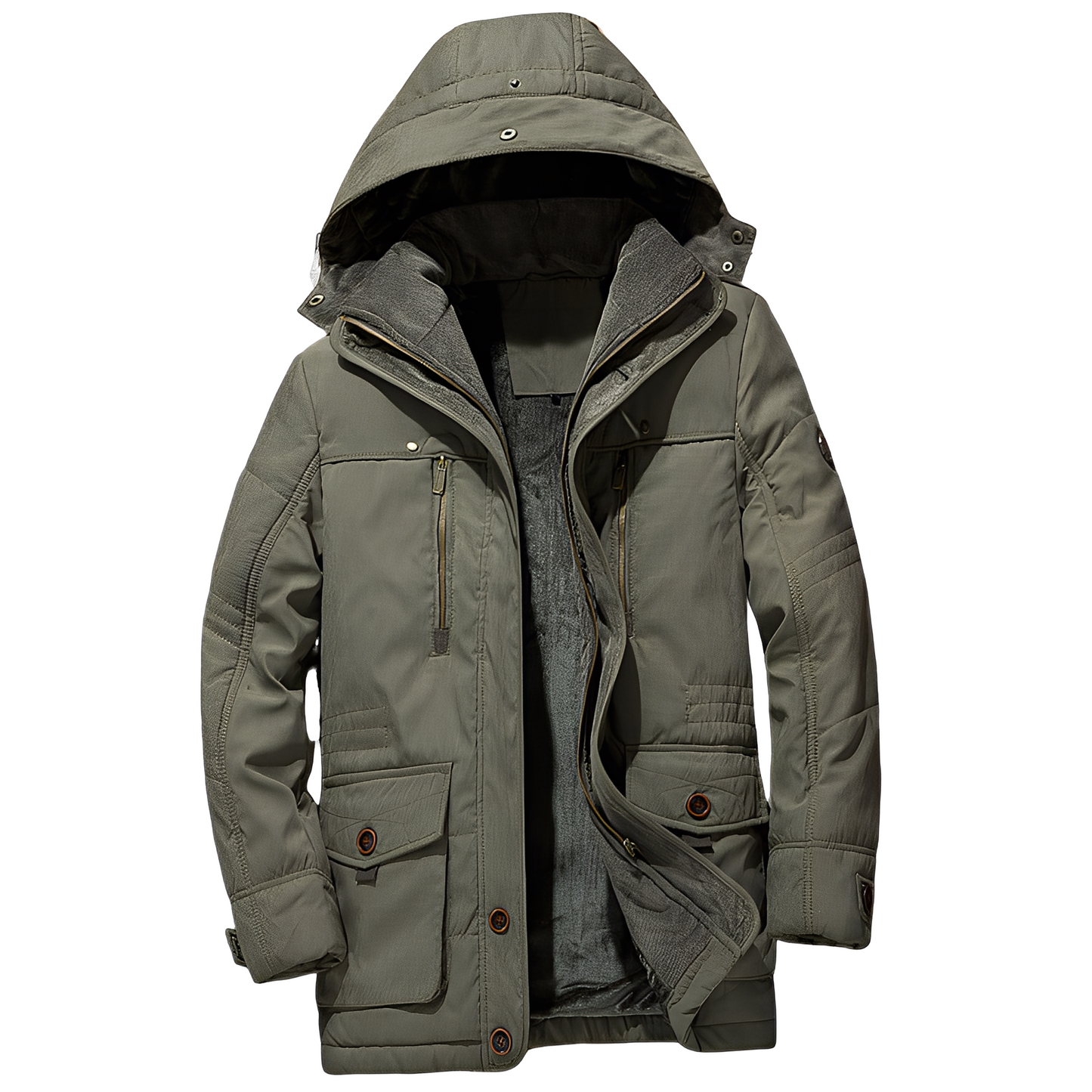 Bruce - Veste à capuche stylée avec doublure chaude pour hommes