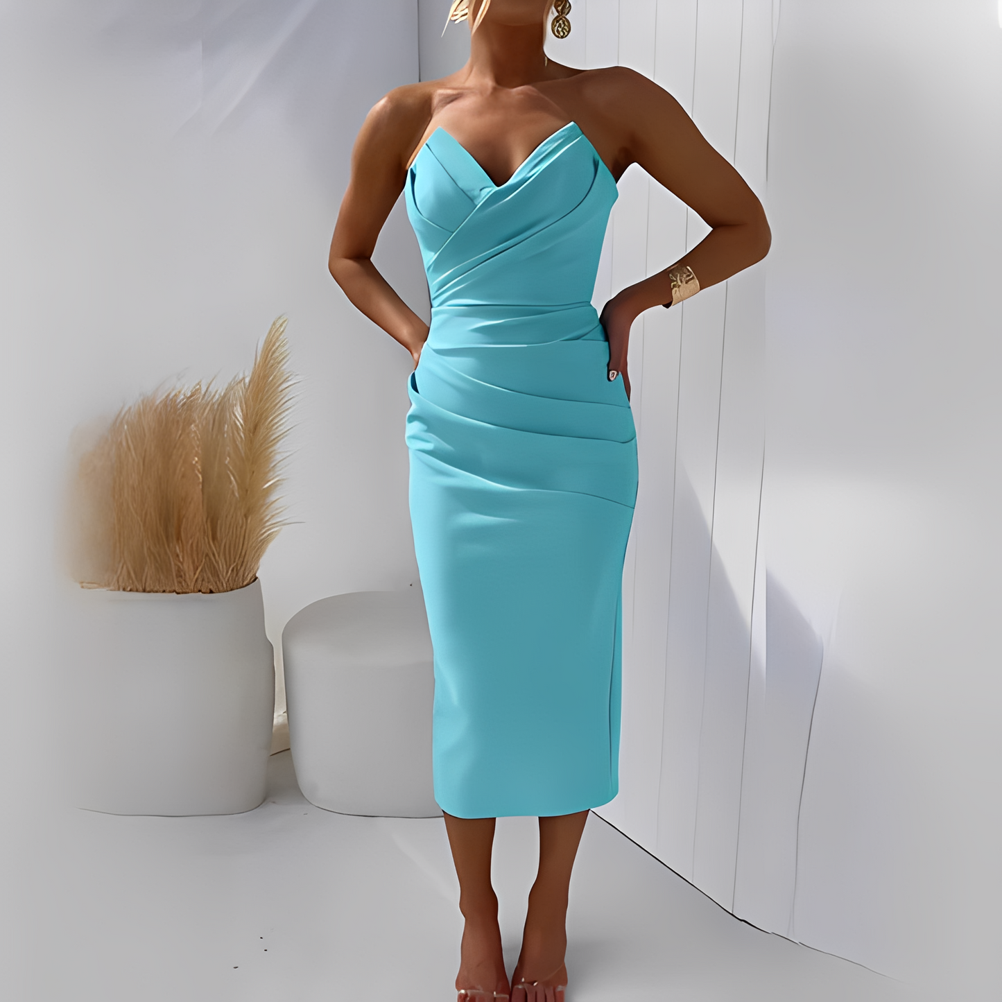 Wanda - Robe élégante sans bretelles pour femmes