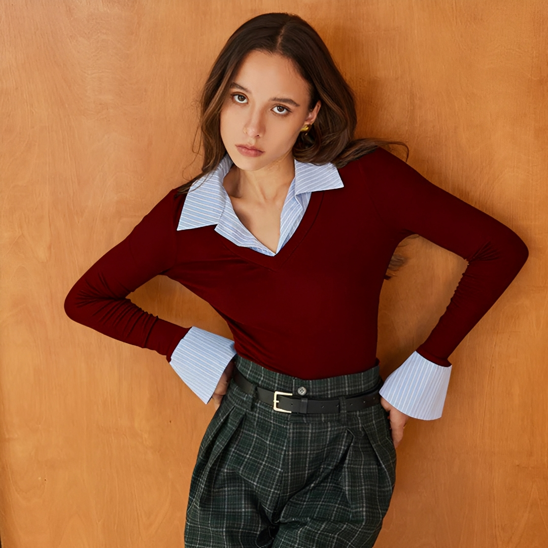 Venedita - Chemise Confortable à Manches Longues