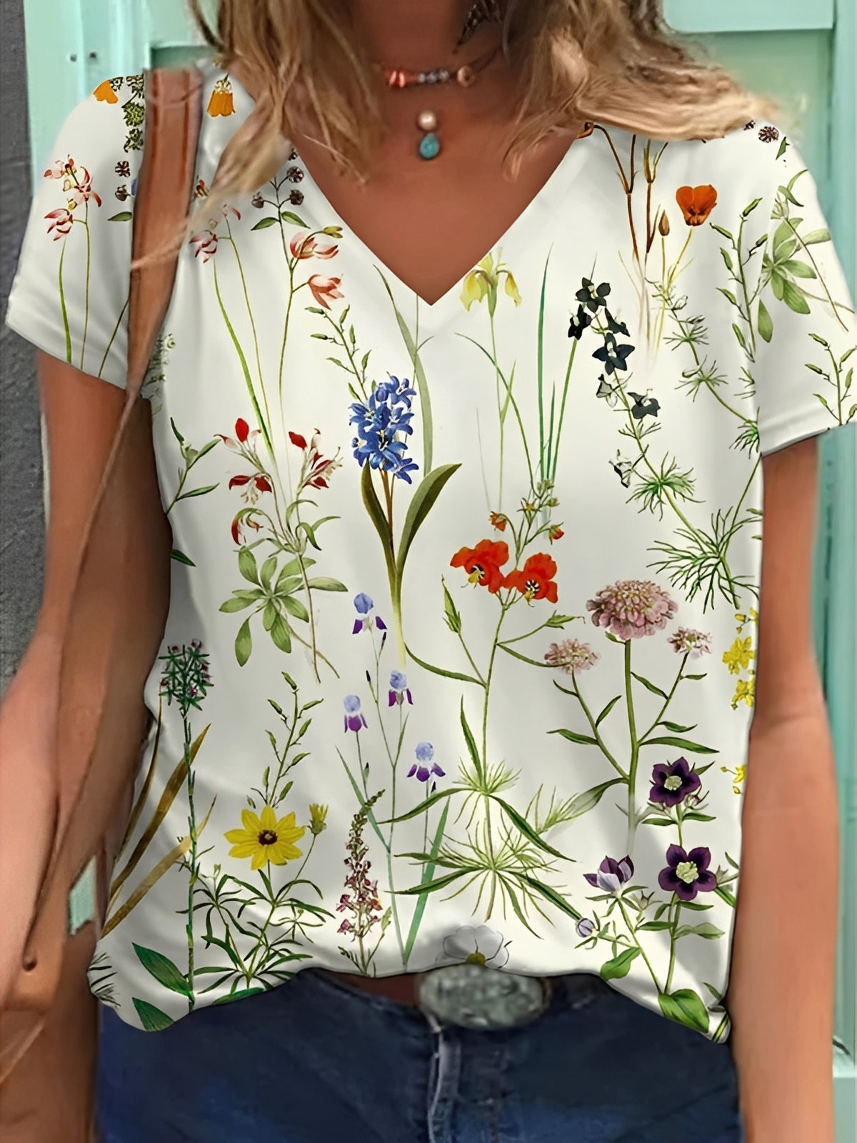 Niki - Haut élégant à motifs floraux pour femmes