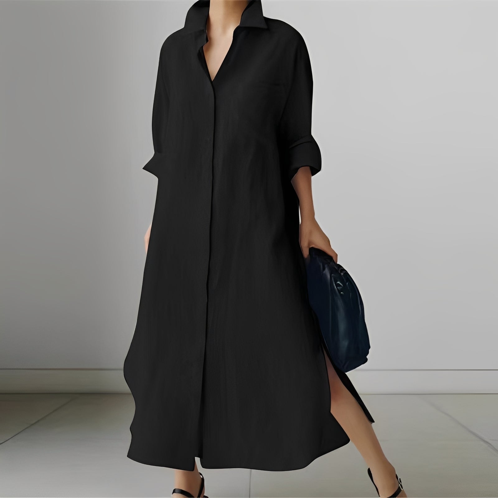 Patricia - Robe-chemise oversize décontractée pour femmes